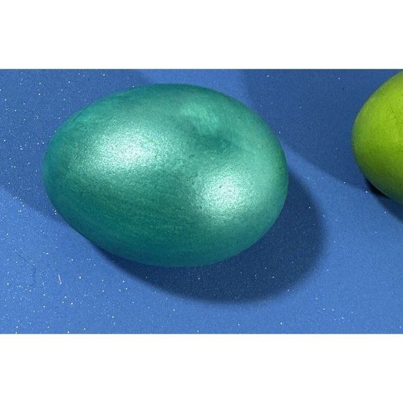 Ceramic Easter Eggs Hollow Hand Painted  Real Egg Size Holiday Spring Decor - Picture 2 of 9